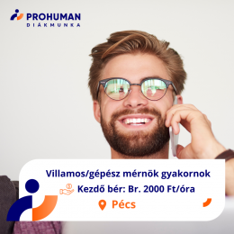 Villamos/gépészmérnök gyakornok